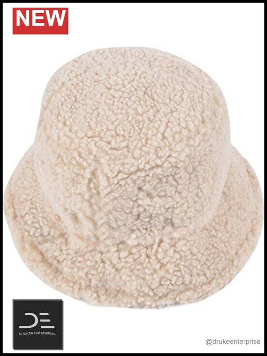Faux Fur Bucket Hat Fluffy Winter Hat for Women Men main image 4